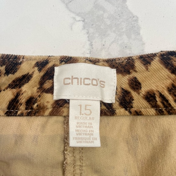 CHICO’S Leopard print pants. NWOT. - Picture 3 of 4